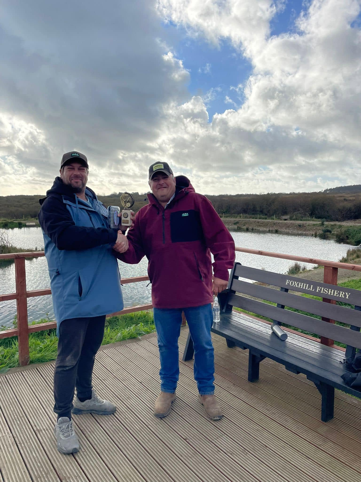 Steve Evans on the bank at Foxhill Fishery